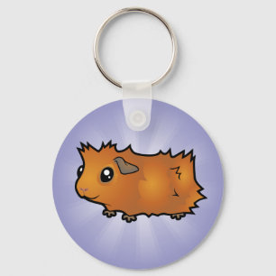Porte-clés Cartoon Guinea Pig (scruffy)