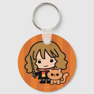 Porte-clés Cartoon Hermione and Crookshanks