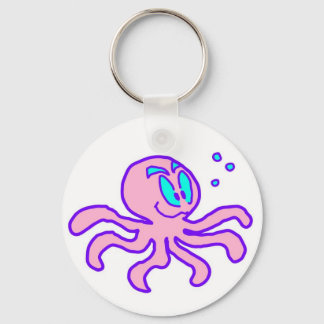 Porte-clés Cartoon mignon Octopus Animal aquatique drôle