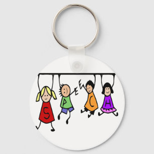 Porte-clés Cartoon pour enfants mignonne art orthophoniste