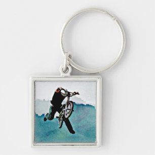 Porte-clés Cascade de bicyclette du style libre BMX