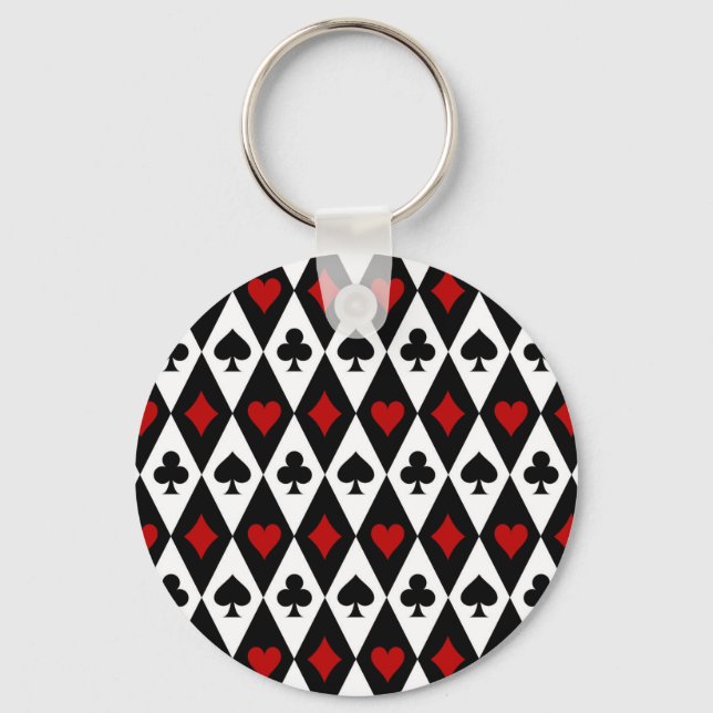 Porte-clés Casino de jeu Blackjack Card Player Las Vegas (Recto)