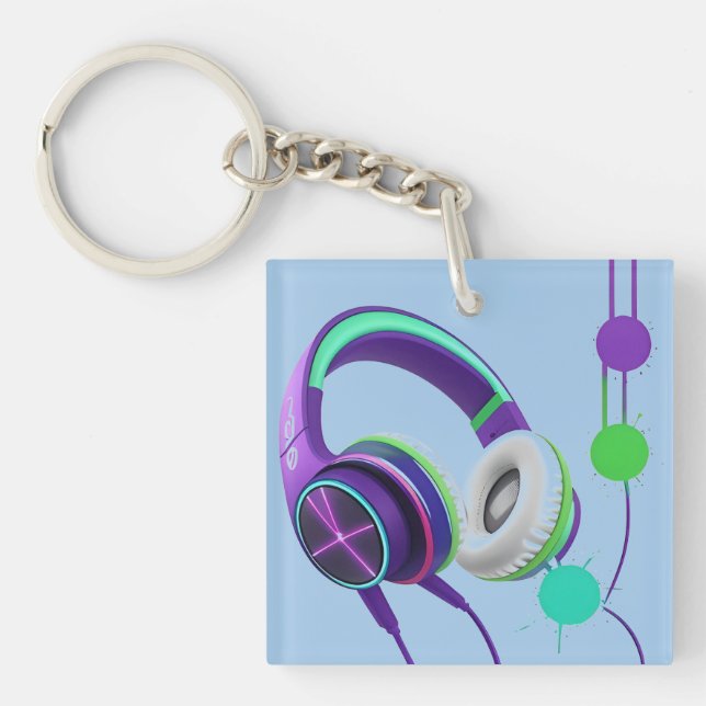 Porte-clés Casque Audio-Vibrant (Devant)