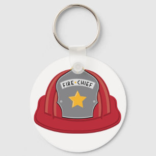 Porte-clés Casque chef des pompiers