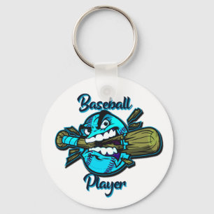 Porte-clés Casque de camionneur de joueur de baseball