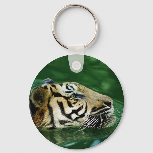 Porte-clés Casque de natation en tigre malaisien (Recto)