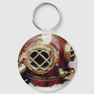 Porte-clés Casque de plongée rétro