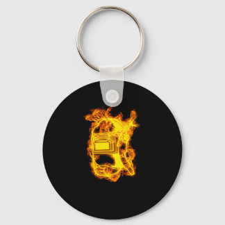 Porte-clés Casque de soudage d'incendie