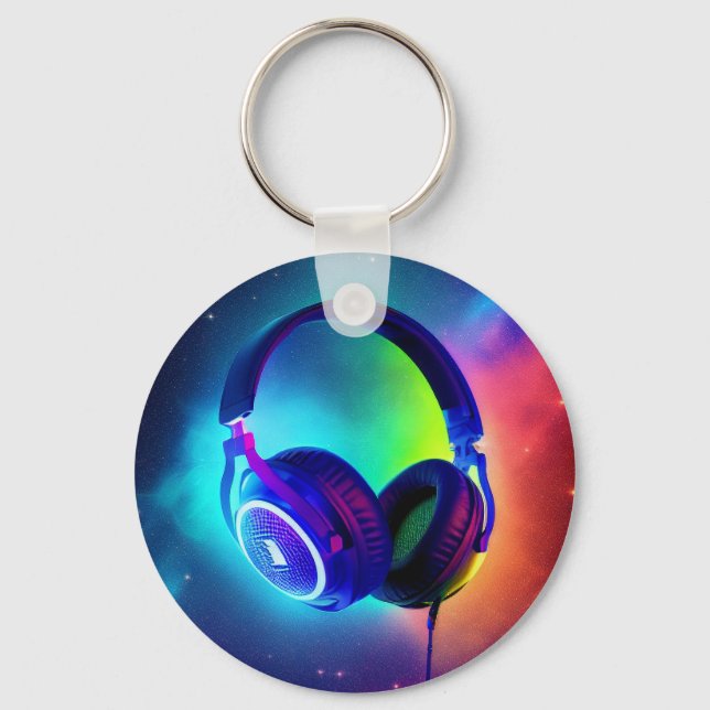 Porte-clés Casque DJ (Recto)