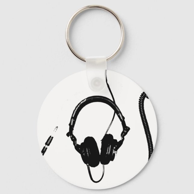 Porte-clés Casque DJ Style Crayon (Recto)
