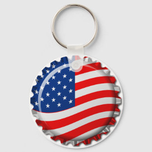Porte-clés CASQUETTE de bouteille USA
