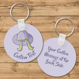 Porte-clés Casquette de paille Lilac
