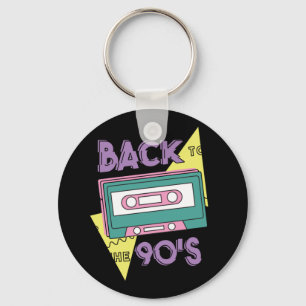 Porte-clés Cassette Classique de la Nostalgie des Années 90