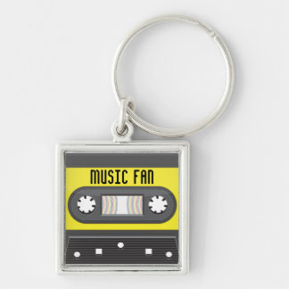 Porte-clés Cassette de fan de musique avec le porte - clé de