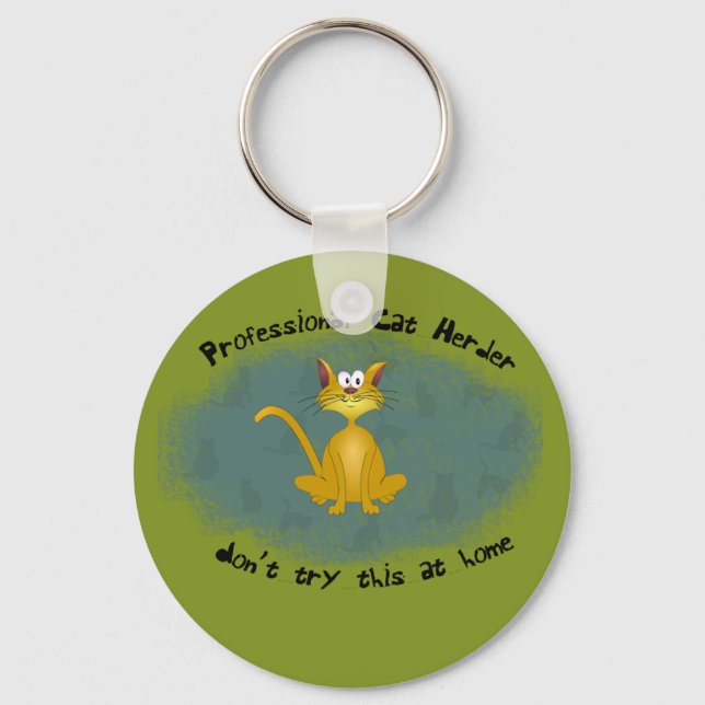 Porte-clés Cat Herder Funny Porte - clé (Recto)