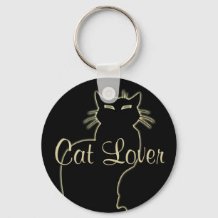 Porte-clés Cat Lover Keychain Cat Key Chains Customizable