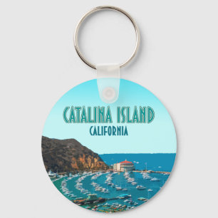 Porte-clés Catalina Island Père Noël Catalina Californie Vint
