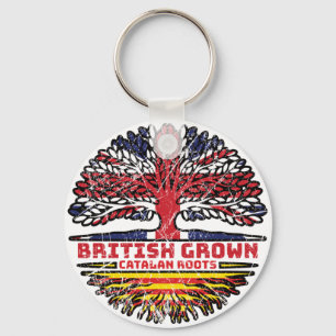Porte-clés Catalogne Catalogne Royaume-Uni British Tree