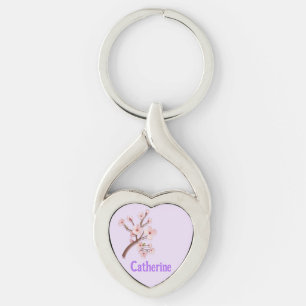 Porte-clés Catherine Sakura Blossom Branche Coeur