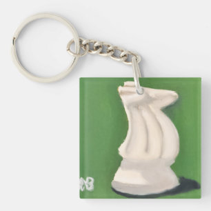 Porte-clés Cavalier blanc