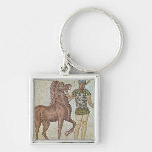 Porte-clés Cavalier de cheval dans des couleurs de emballage