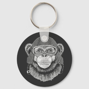 Porte-clés Cavalier de moto de chimpanzé