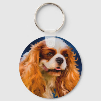Porte-clés Cavalier King Charles Spaniel Chien Art - Chelsea