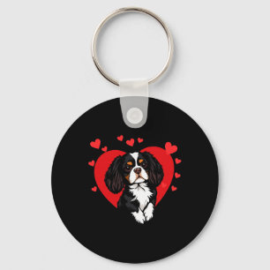 Porte-clés Cavalier King Charles Spaniel pour la Saint-Valent