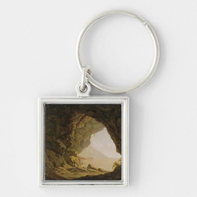 Porte-clés Caverne, près de Naples, 1774 (huile sur la toile) (Devant)