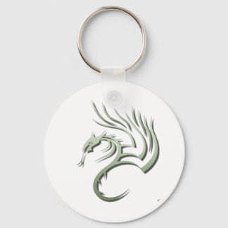 Porte-clés Cawthorne le dragon vert métallique