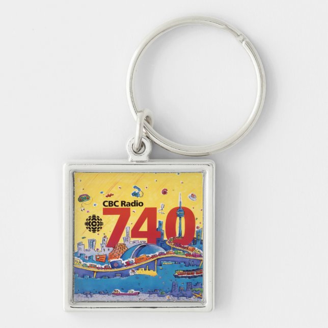 Porte-clés  CBC Radio 740 - Habillage promotionnel (1980) (Devant)