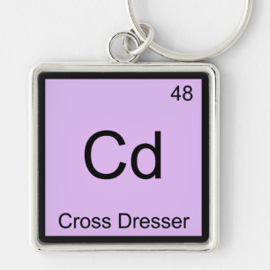 Porte-clés Cd - Chimie Symbole Élémentaire Cross Dresser Tee