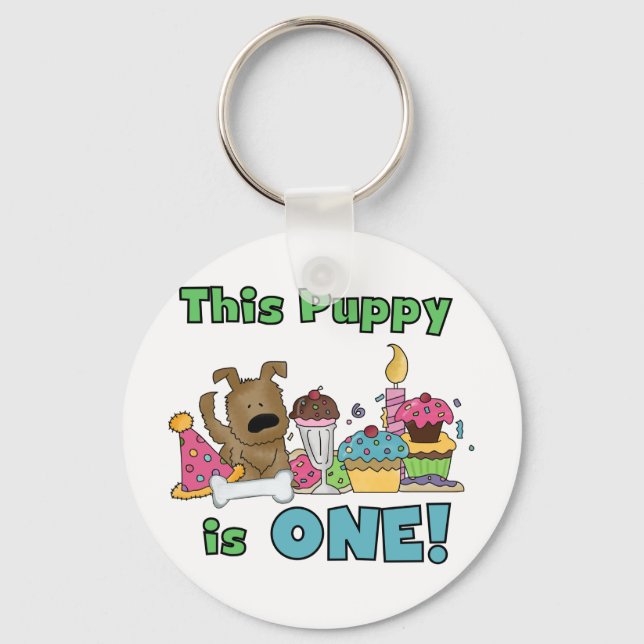 Porte-clés Ce chiot est un tee-shirt et un cadeau (Recto)