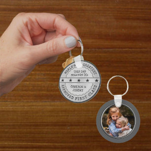 Porte-clés Ce papa appartient à (personnalisable)