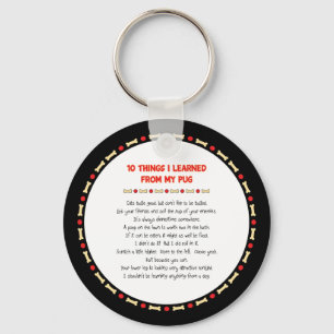 Porte-clés Ce Que J'Ai Appris De Mon Carlin