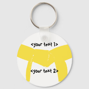 Porte-clés Ceinture jaune d'arts martiaux