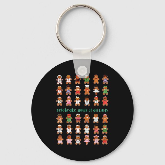 Porte-clés Celebrate Minds Of All Kinds Gingerbread Autism Aw (Recto)