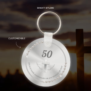 Porte-clés Célébration de l'anniversaire de l'église Perles A