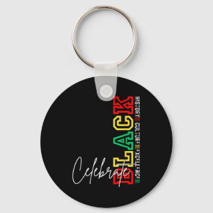 Porte-clés Célébrez la fierté afro-américaine du juneteenth n