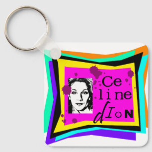 Porte-clés Celine Dion - art pop