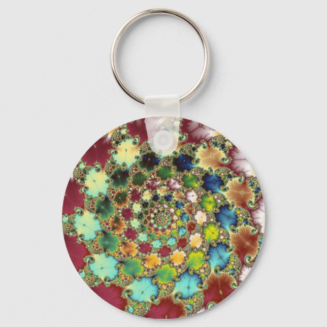 Porte-clés Cellules fractales - Porte - clé fractal (Recto)