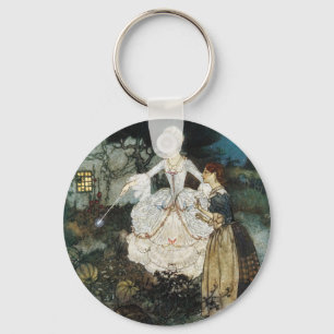 Porte-clés Cendrillon et marraine gâteau