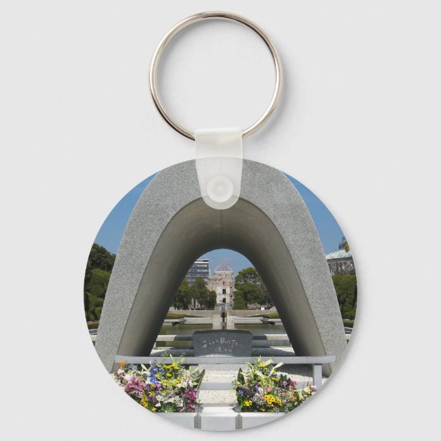 Porte-clés Cénotaphe commémoratif d'Hiroshima (Recto)