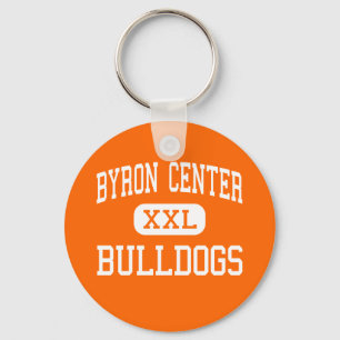 Porte-clés Centre de Byron - bouledogues - haut - centre de