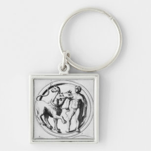 Porte-clés Cerberus a apprivoisé par Hercule