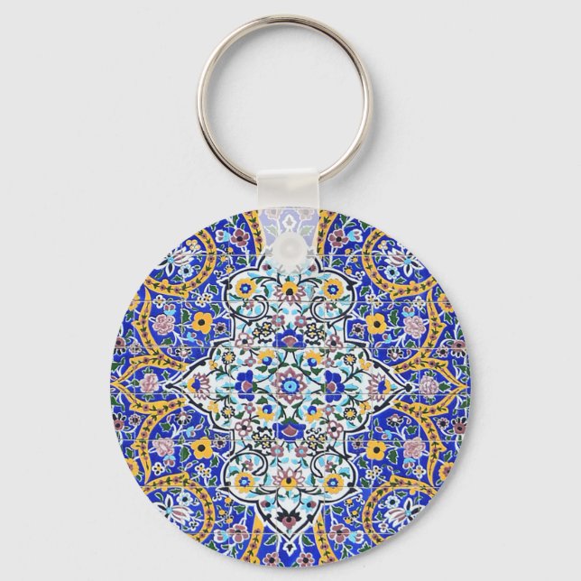 Porte-clés Cercle de clé de conception perse (Recto)