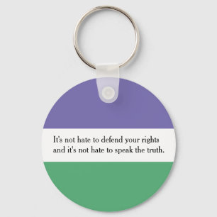 Porte-clés Cercle de clé féministe avec citation de Magdalen 