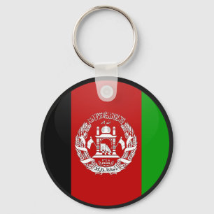 Porte-clés Cercle de drapeau de qualité de l'Afghanistan