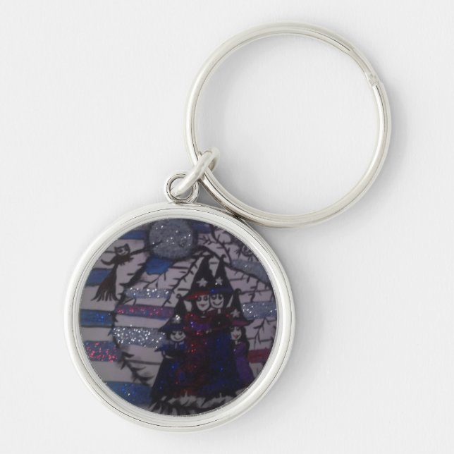 Porte-clés cercle de famille, sorcières, par Mandy ashby, (Devant)