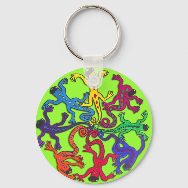 Porte-clés Cercle de lézards (Recto)